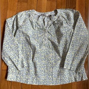 CFK french floral light long sleeve shirt (size 6)